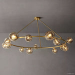 Bubble Ripple Sphere Round Chandelier 84"