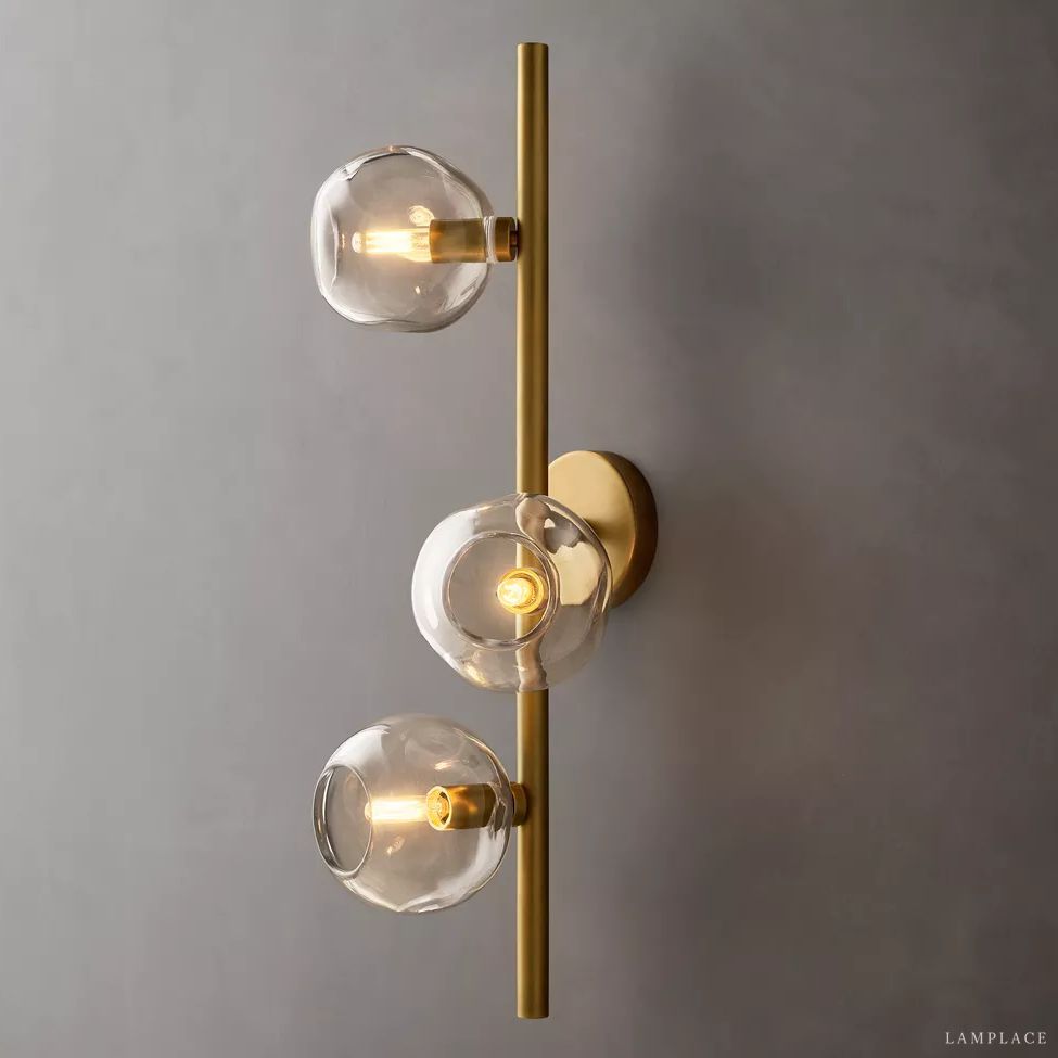 Bubble Ripple Sphere Cascade Wall Sconce