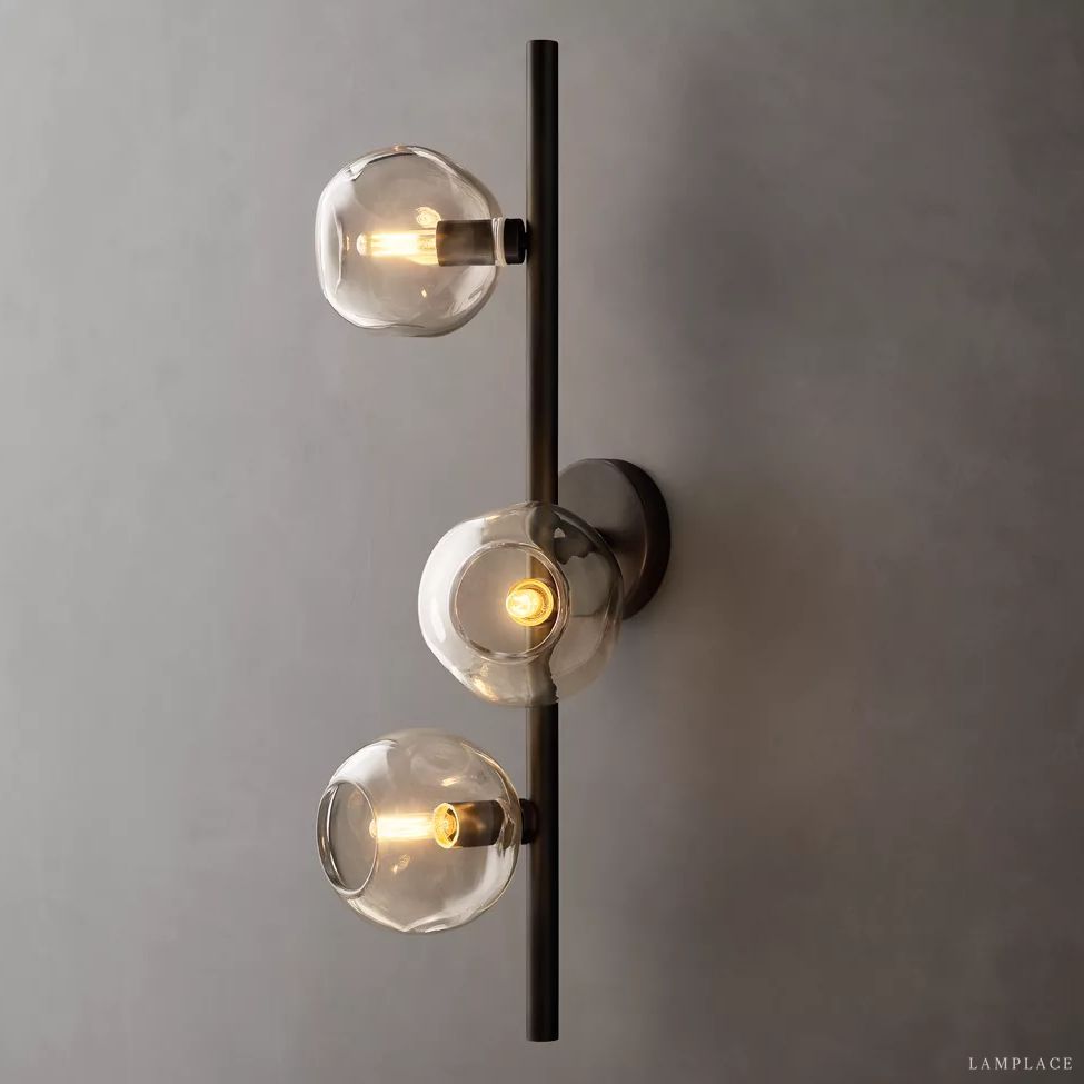 Bubble Ripple Sphere Cascade Wall Sconce