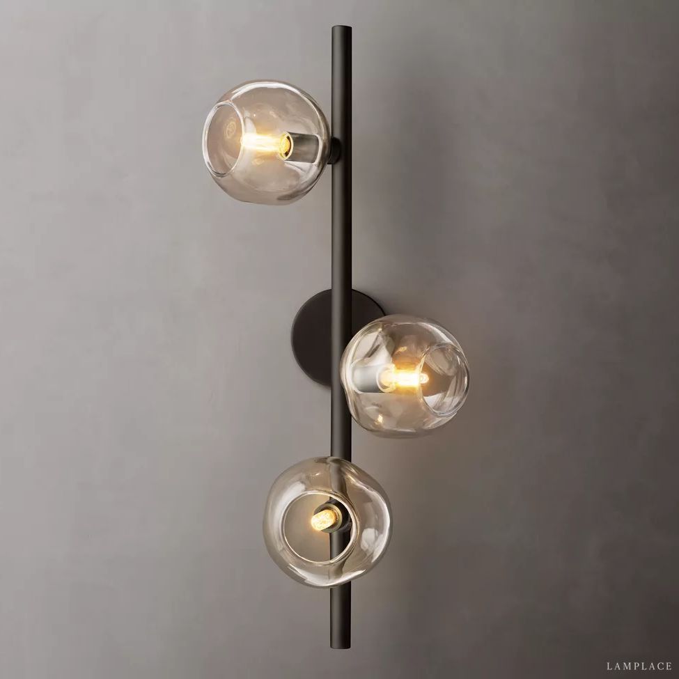Bubble Ripple Sphere Cascade Wall Sconce