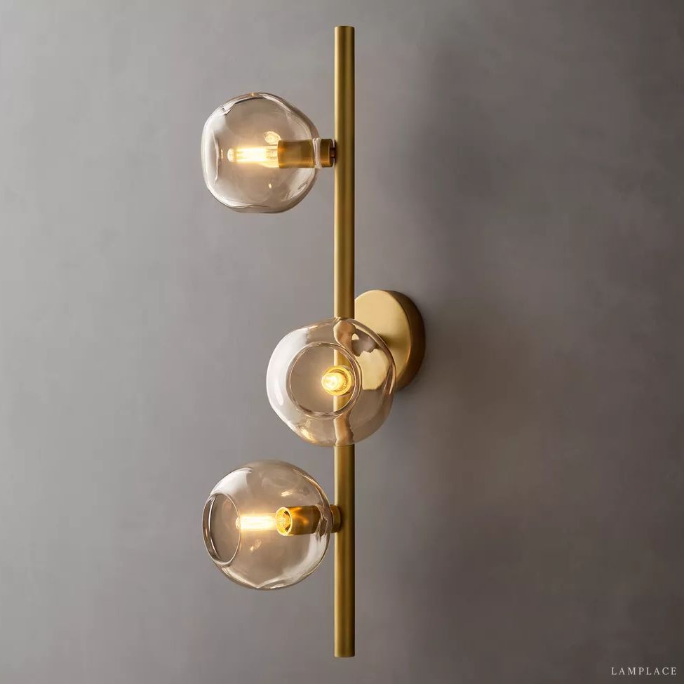 Bubble Ripple Sphere Cascade Wall Sconce