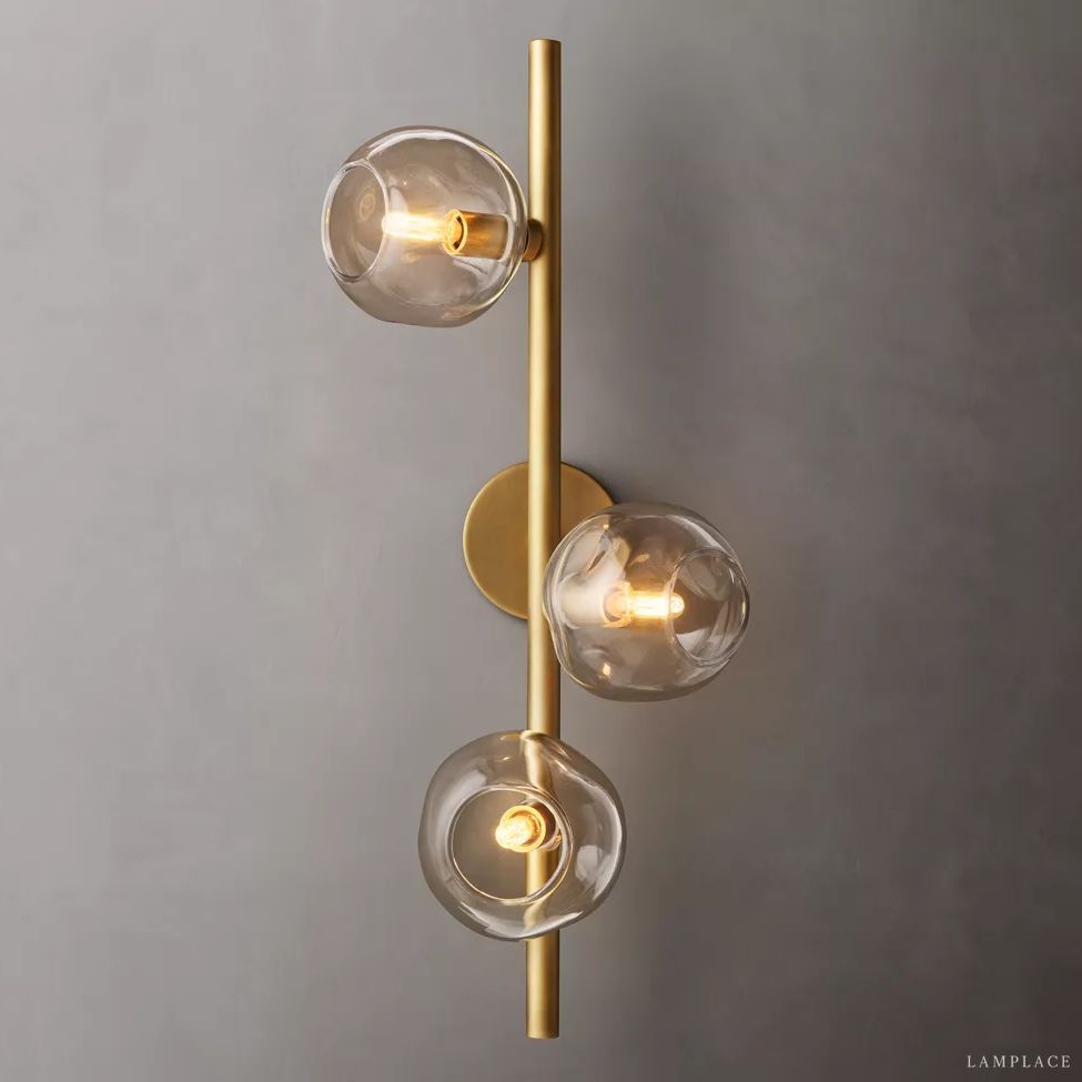 Bubble Ripple Sphere Cascade Wall Sconce