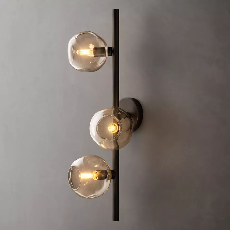 Bubble Ripple Sphere Cascade Wall Sconce