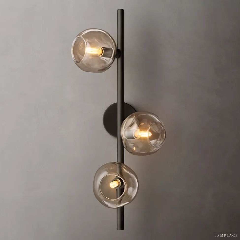 Bubble Ripple Sphere Cascade Wall Sconce