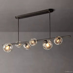 Bubble Ripple Sphere Linear Chandelier 60"