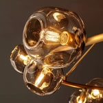 Bubble Ripple Sphere Round Chandelier 84"