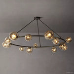 Bubble Ripple Sphere Round Chandelier 84"