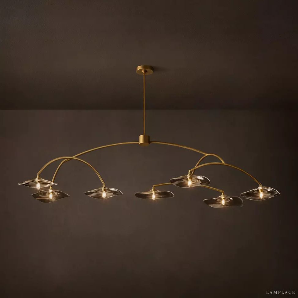 Lily Organic Form Round Chandelier 72"