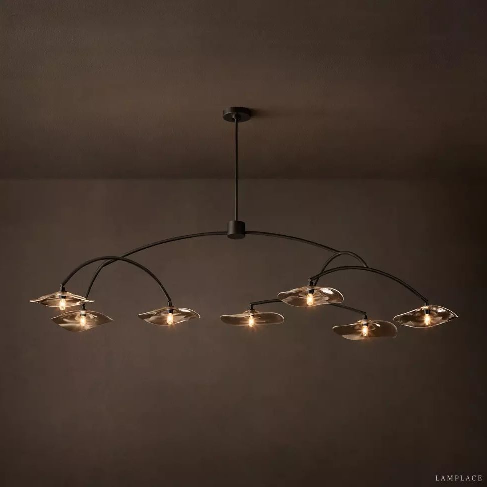 Lily Organic Form Round Chandelier 72"
