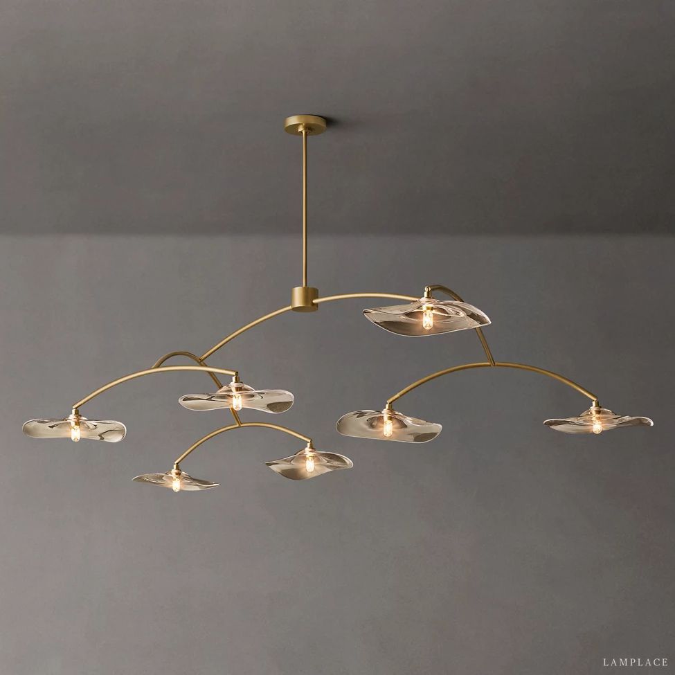 Lily Organic Form Round Chandelier 84"