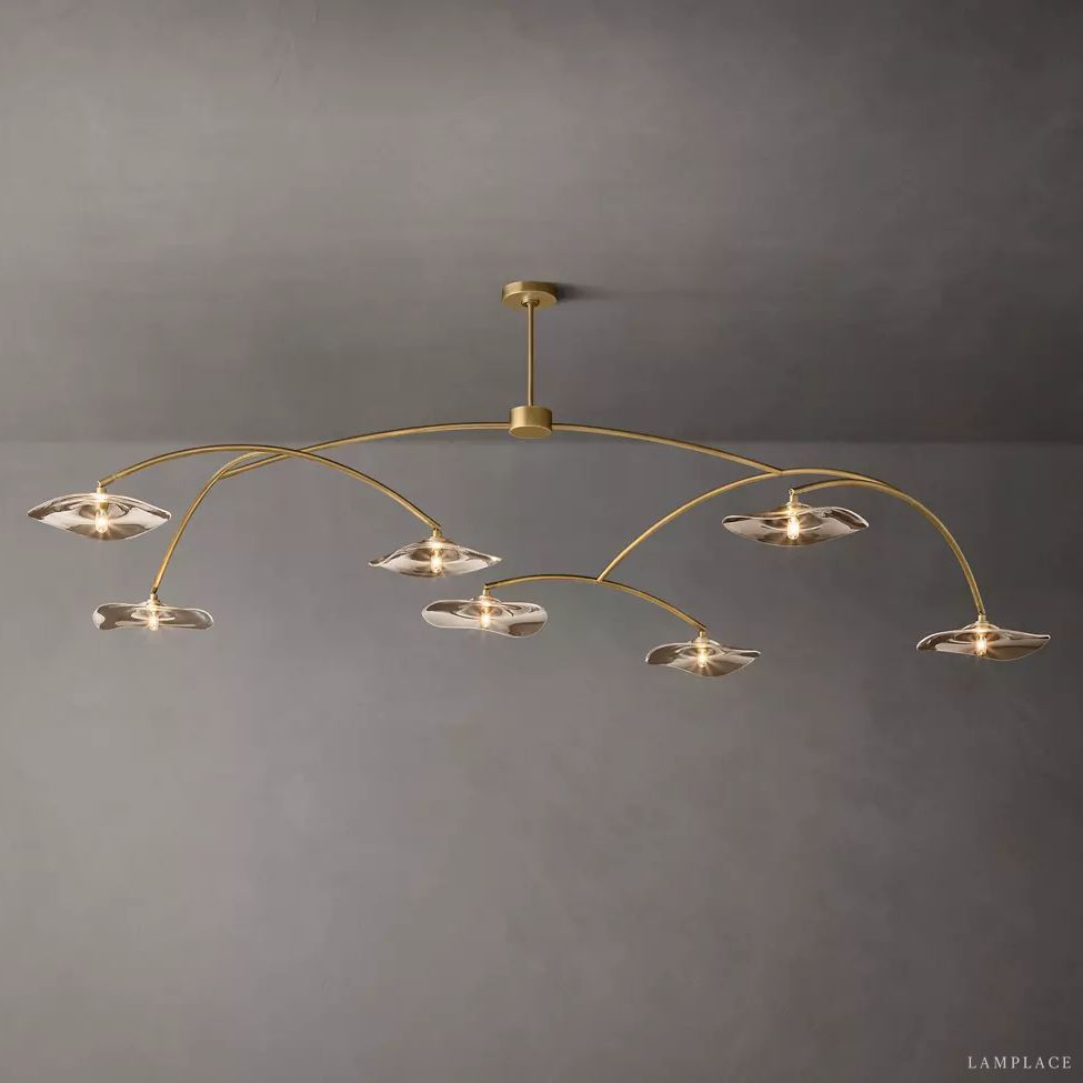 Lily Organic Form Round Chandelier 96"