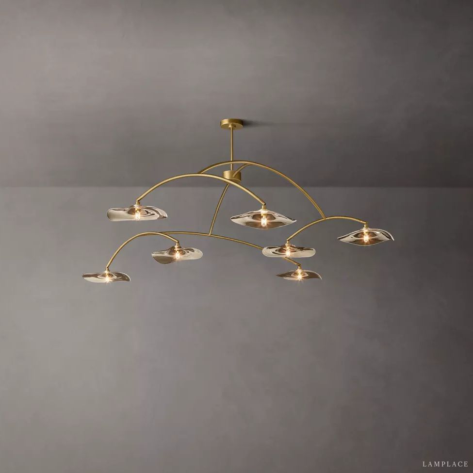 Lily Organic Form Round Chandelier 96"