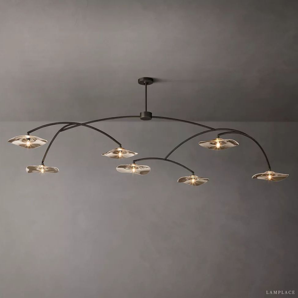 Lily Organic Form Round Chandelier 96"