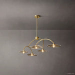 Lily Organic Form Linear Chandelier 60"