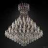 Rococo Vintage Crystal Round Chandelier 101"