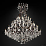 Rococo Vintage Crystal Round Chandelier 101"