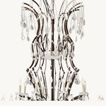 Rococo Vintage Crystal Round Chandelier 101"