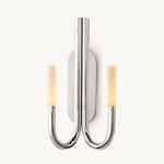 Rousselin Midcentury Sleek Double Wall Sconce