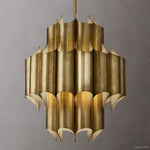 Cathedral Layered Curve Round Chandelier 24"