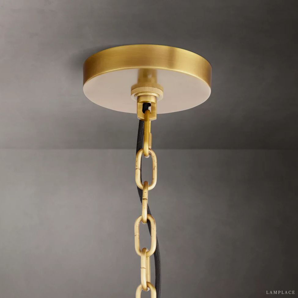 Cathedral Layered Curve Round Chandelier 24"