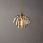 Blom Layered Glass Cloche Pendant Light