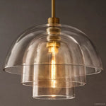 Blom Layered Glass Cloche Pendant Light