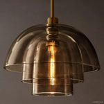 Blom Layered Glass Cloche Pendant Light