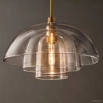Blom Layered Glass Cloche Pendant Light