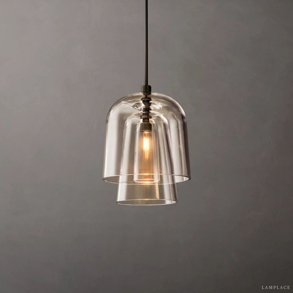 Blom Layered Glass Flute Pendant Light