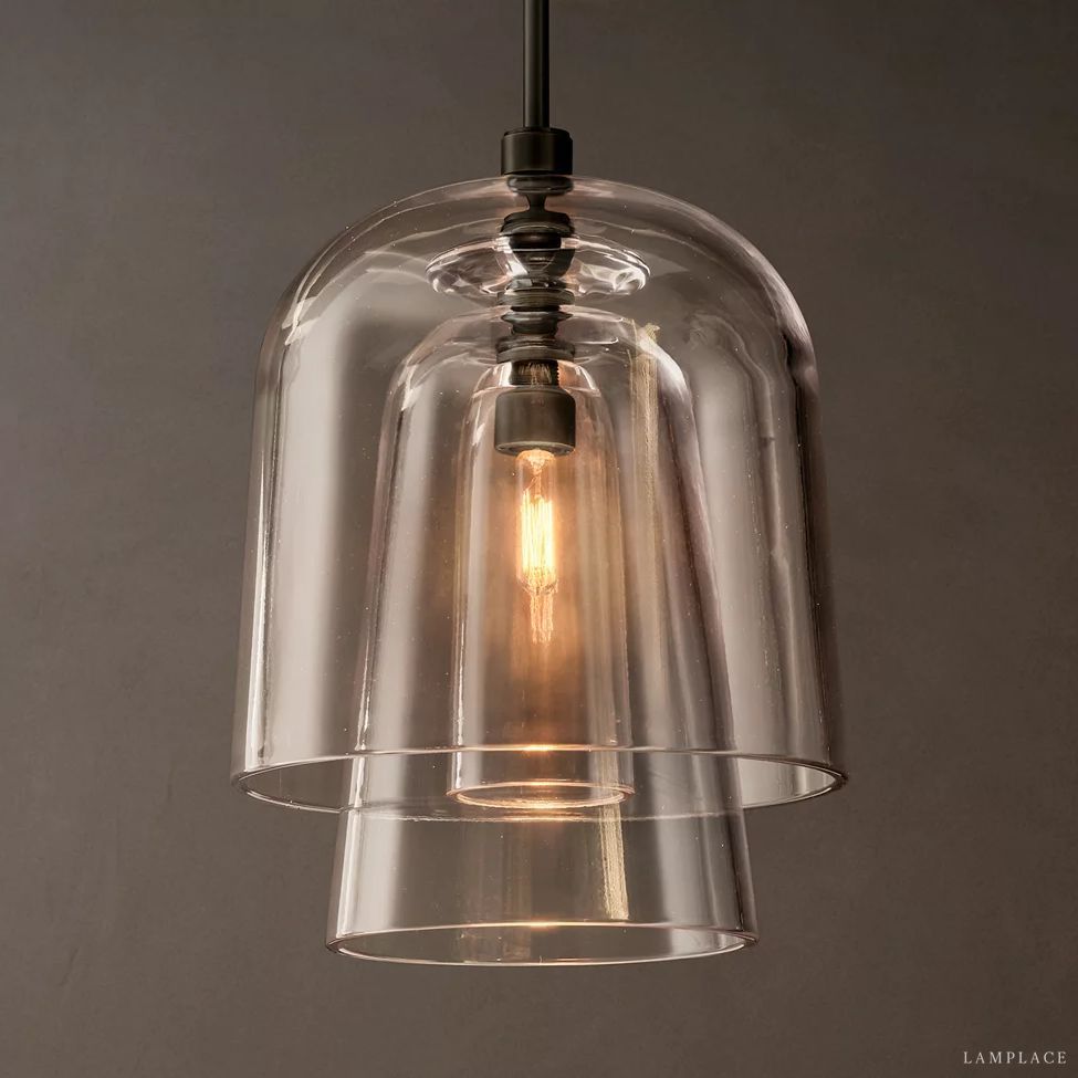 Blom Layered Glass Flute Pendant Light