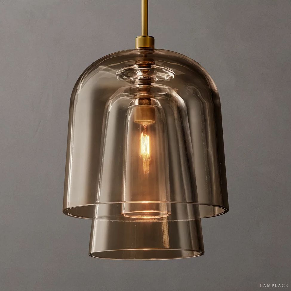 Blom Layered Glass Flute Pendant Light