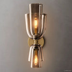 Blom Layered Glass Grand Flute Wall Sconce