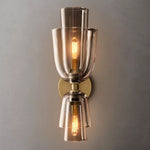 Blom Layered Glass Grand Flute Wall Sconce