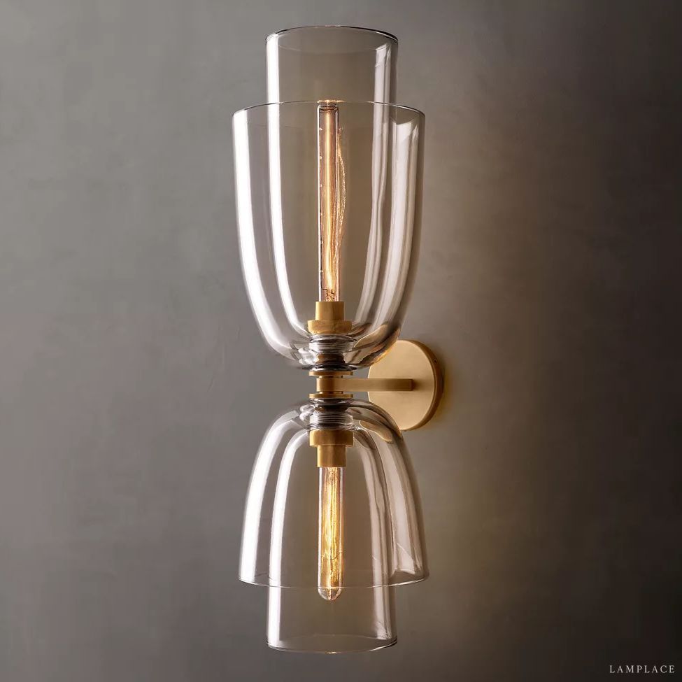 Blom Layered Glass Grand Flute Wall Sconce