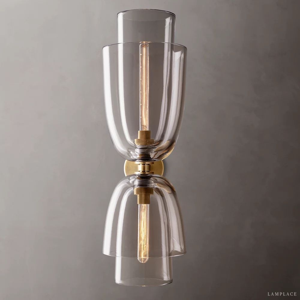 Blom Layered Glass Grand Flute Wall Sconce