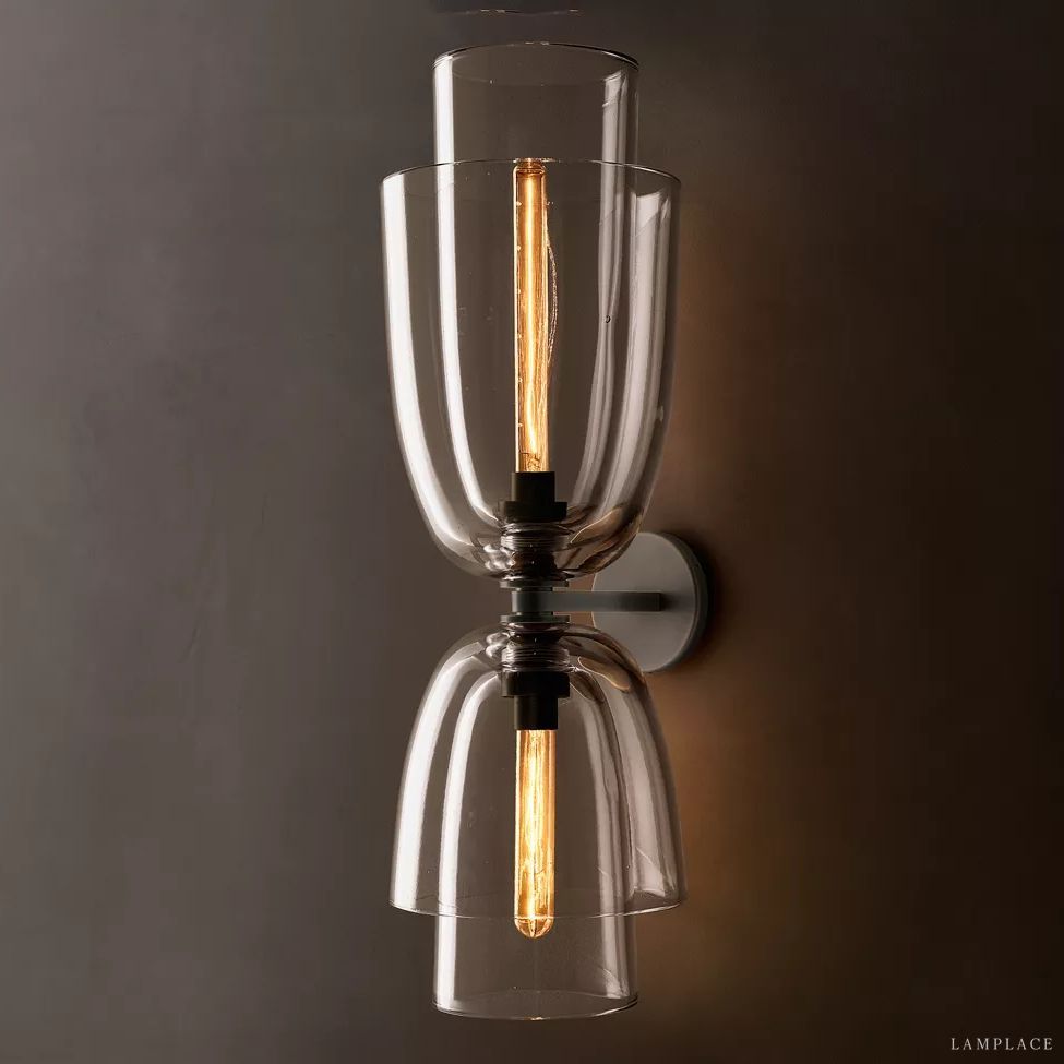 Blom Layered Glass Grand Flute Wall Sconce