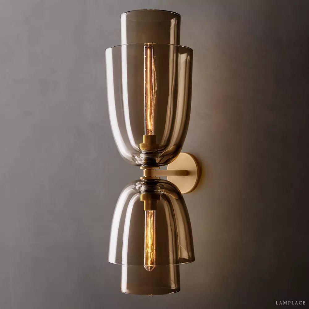 Blom Layered Glass Grand Flute Wall Sconce