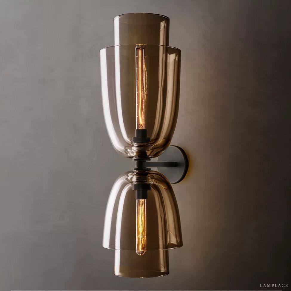 Blom Layered Glass Grand Flute Wall Sconce