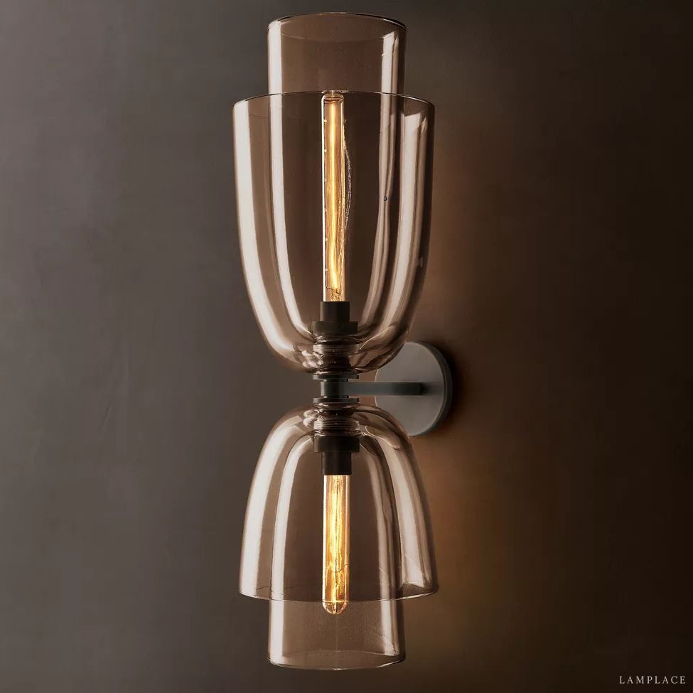 Blom Layered Glass Grand Flute Wall Sconce