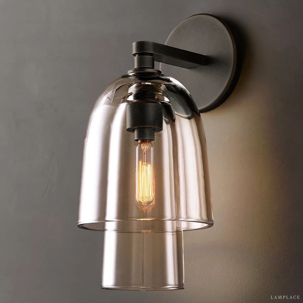Blom Layered Glass Flute Wall Sconce