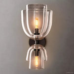 Blom Layered Glass Grand Cloche Wall Sconce