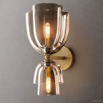 Blom Layered Glass Grand Cloche Wall Sconce