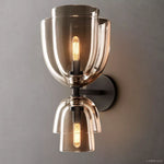Blom Layered Glass Grand Cloche Wall Sconce