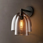 Blom Layered Glass Cloche Wall Sconce