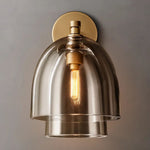 Blom Layered Glass Cloche Wall Sconce