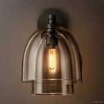 Blom Layered Glass Cloche Wall Sconce