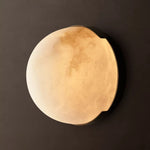 Halver Alabaster Dome Flush Mount