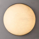Halver Alabaster Dome Flush Mount