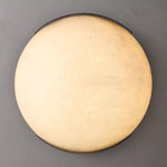 Halver Alabaster Dome Flush Mount