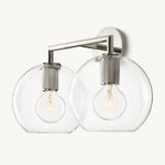 Utilitaire Globe Shade Double Wall Sconce